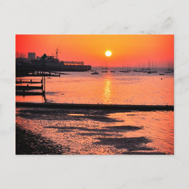 Postal Sunrise, Leigh-on-sea, Essex, Inglaterra, Reino Un (Anverso)