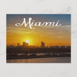 Postal Sunrise Miami Skyline, Florida - Estados Unidos