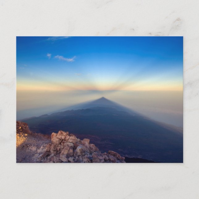 Postal Sunrise of Mount Teide card (Anverso)
