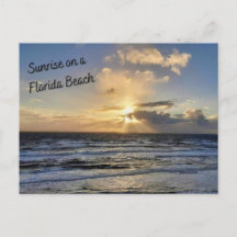 Sunrise on the Florida Beach Postcard