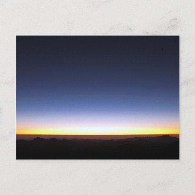 Postal Sunrise on the Mt Sinai Postcard (Anverso)