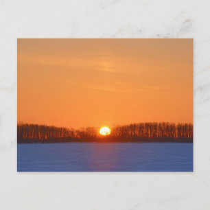 Postal Sunrise Over Prairie   Manitoba, Canadá