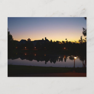 Postal Sunrise Silouette En Orlando, Florida En La Azotea