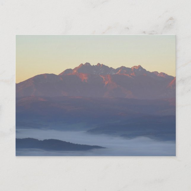Postal Sunrise Tatras (Anverso)