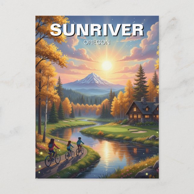Postal Sunriver Oregon Travel (Anverso)