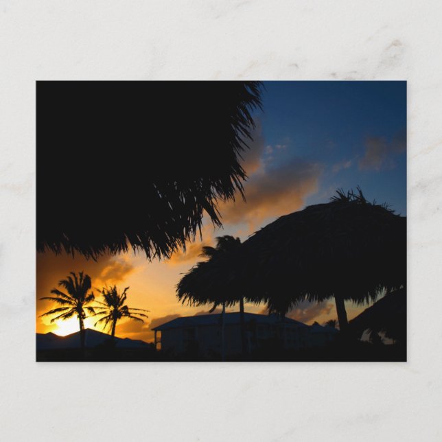 Postal Sunset 2 del Caribe (Anverso)