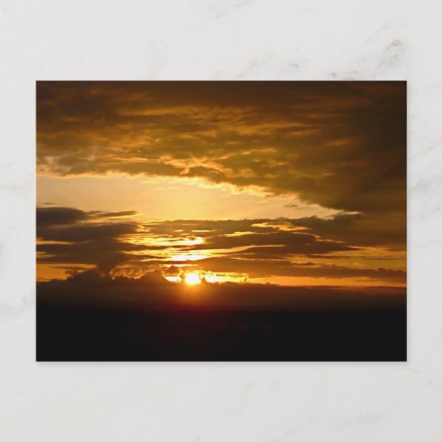 Postal Sunset africano (Anverso)