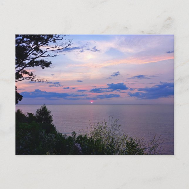 Postal Sunset at Lake Ontario (Anverso)