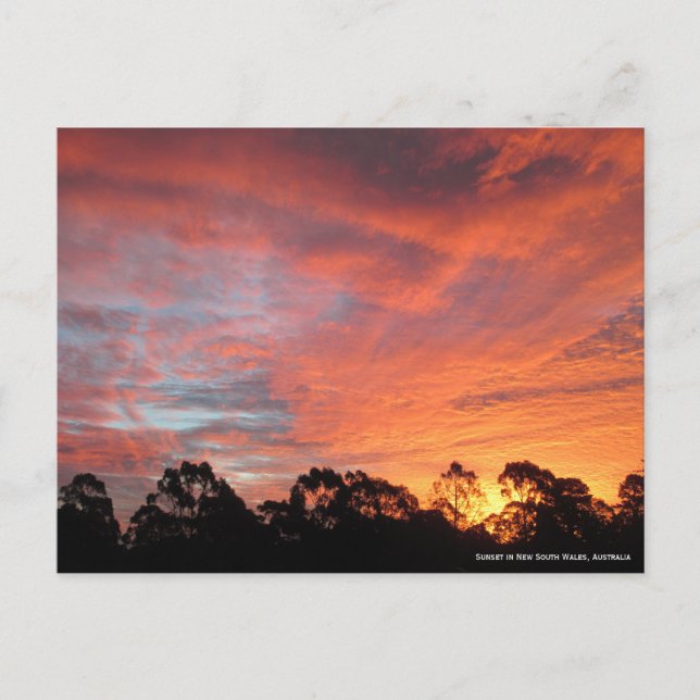 Postal Sunset australiano (Anverso)