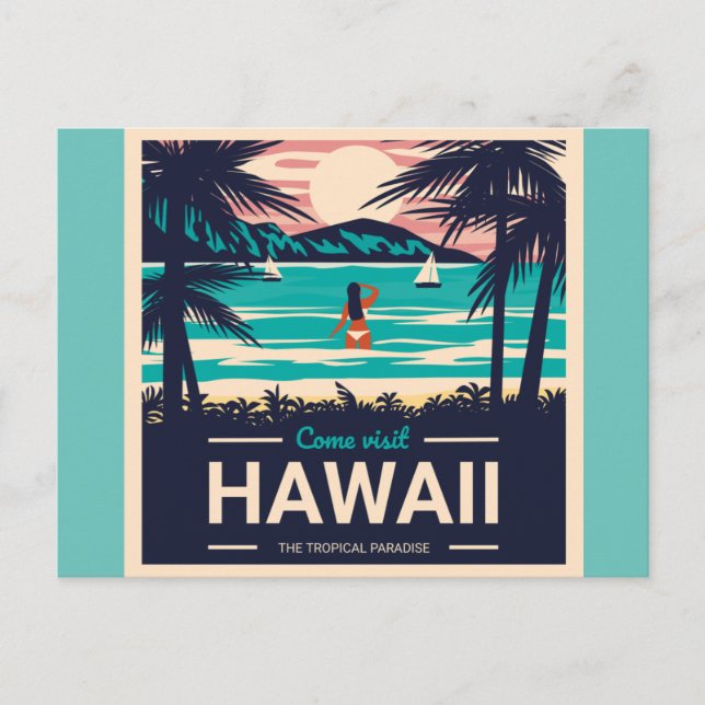 Postal Sunset Beach Hawaii (Anverso)