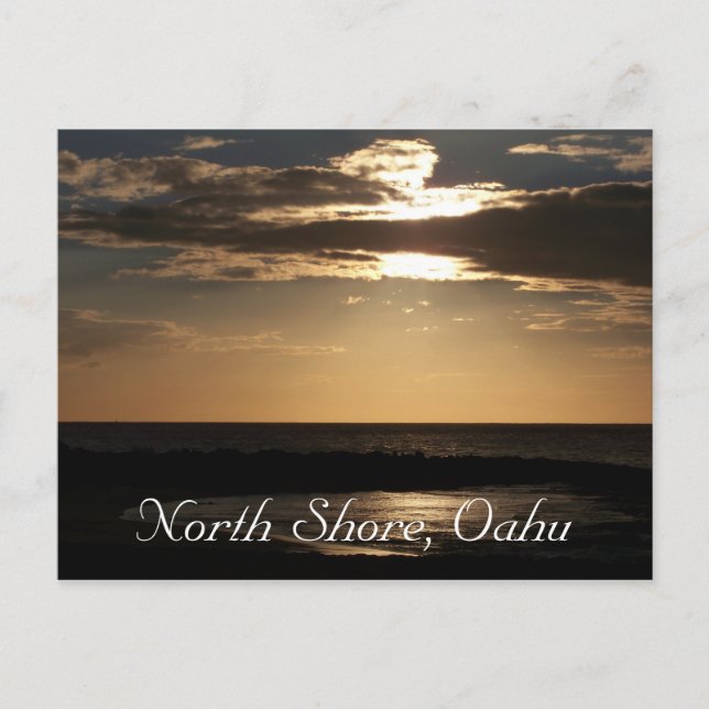 Postal Sunset Beach, Oahu (Anverso)