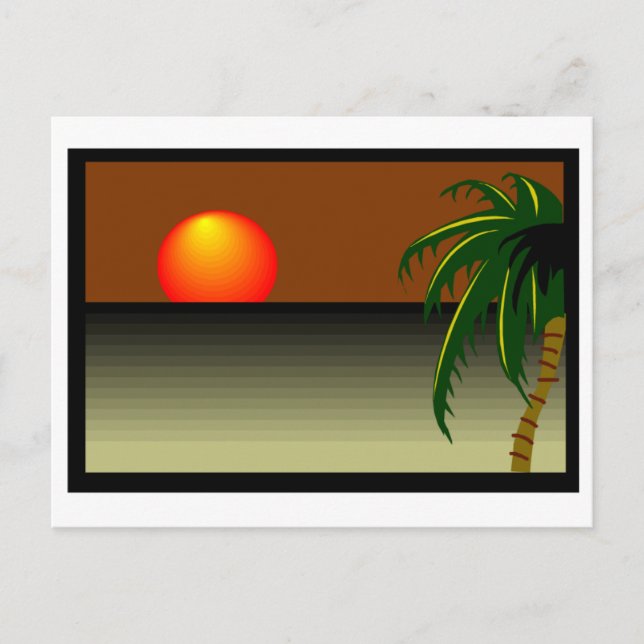 Postal Sunset Beach Wedding (Anverso)