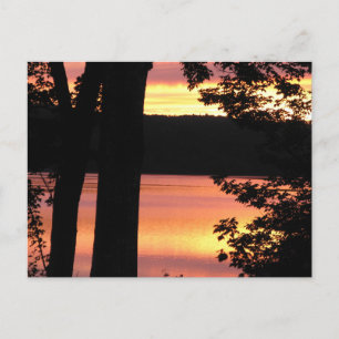 Postal Sunset Bridgewater Nova Scotia POst Card