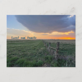 Postal Sunset cerca de Amarillo Texas