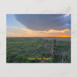 Postal Sunset cerca de Amarillo Texas