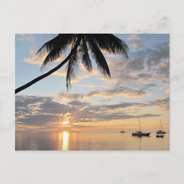 Postal Sunset cerca de la isla Robinson Crusoe (Anverso)