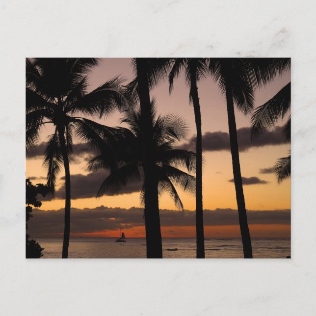 Postal Sunset de Hawái (Anverso)