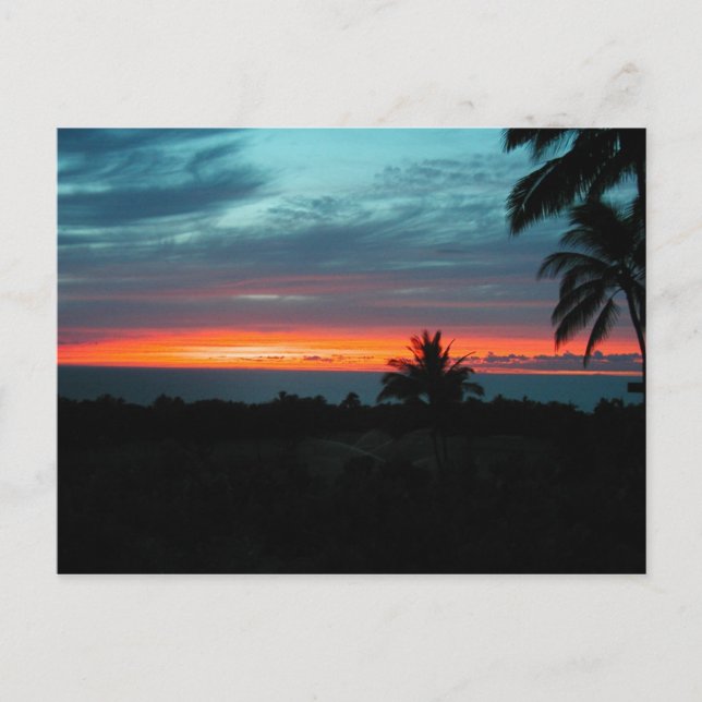 Postal Sunset de Hawái (Anverso)