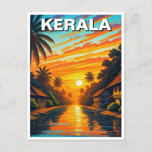 Postal Sunset de Kerala India