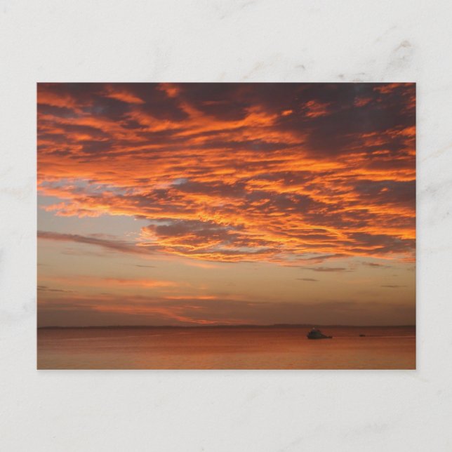 Postal Sunset de la isla Fraser (Anverso)