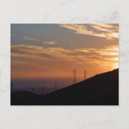 Postal Sunset de la Montaña Santa Ynez