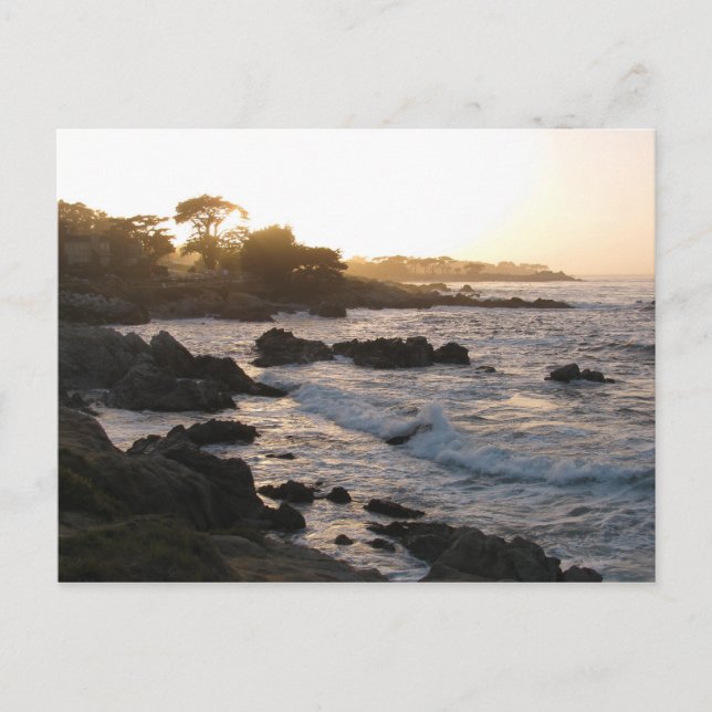 Postal Sunset de Pacific Grove (Anverso)
