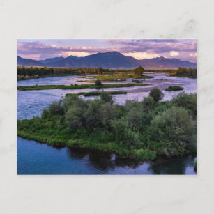 Postal Sunset de río de serpiente - Valle del cisne - Ida