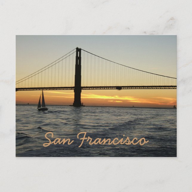 Postal Sunset de San Francisco (Anverso)