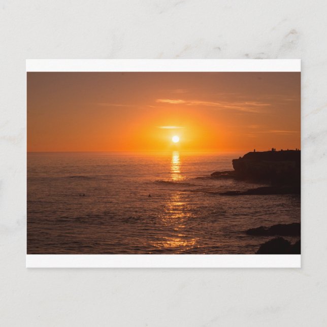 Postal Sunset de Santa Cruz (Anverso)