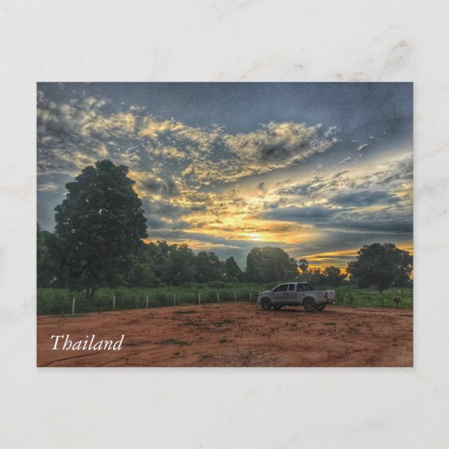 Postal Sunset de Tailandia (Anverso)