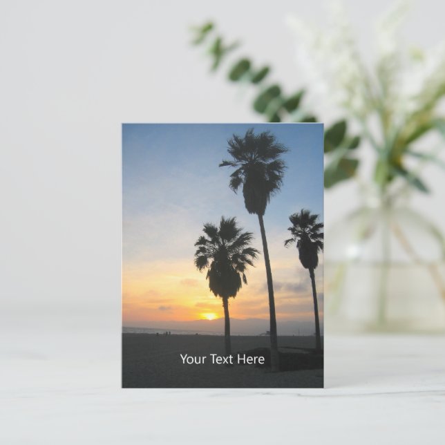Postal Sunset de Venice Beach California (Anverso de pie)