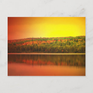 Postal Sunset del Norte de Maine