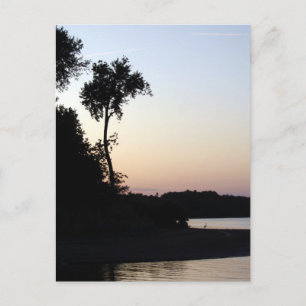 Postal Sunset del río Misisipi