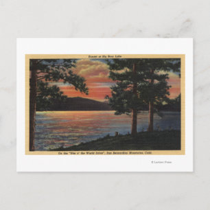 Postal Sunset en el lago Big Bear