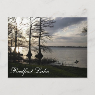 Postal Sunset en el lago Reelfoot