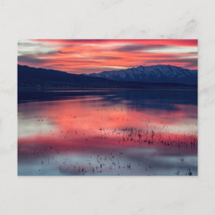 Postal Sunset en el lago Utah