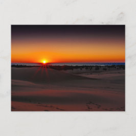 Postal Sunset en el Parque Estatal Silver Lake, Michigan