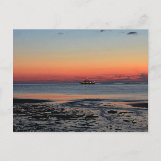 Postal Sunset en Race Point Provincetown Cape Cod (Anverso)