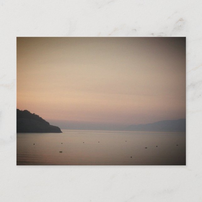 Postal Sunset en Sidari (Corfú, Grecia) (Anverso)
