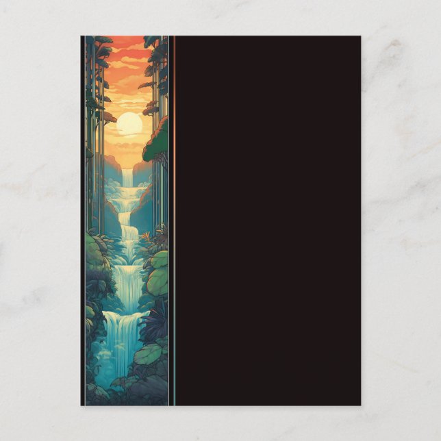Postal Sunset Falls (Anverso)