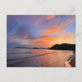 Postal Sunset Gerakas Beach Zakynthos Grecia Fotografía