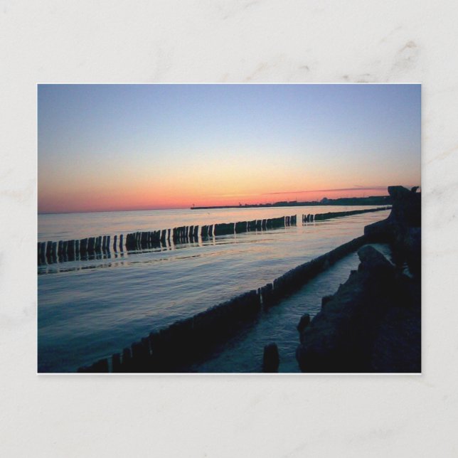 Postal Sunset Hel Polonia (Anverso)