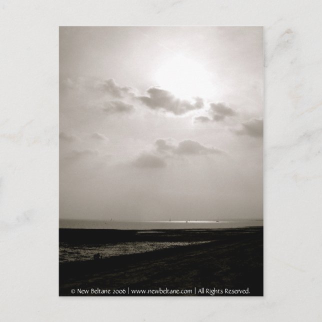 Postal Sunset, Isla Mersea (Anverso)