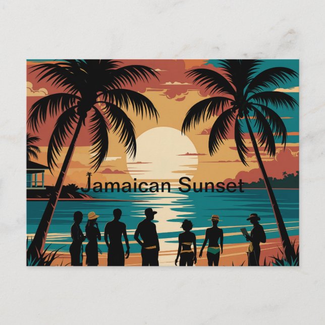 Postal Sunset jamaiquino (Anverso)