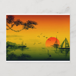 Postal Sunset japonés