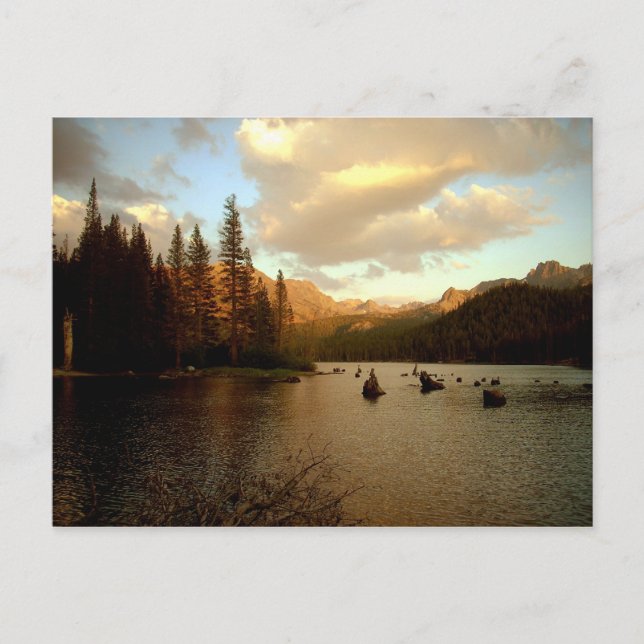 Postal "Sunset Lake" (Anverso)