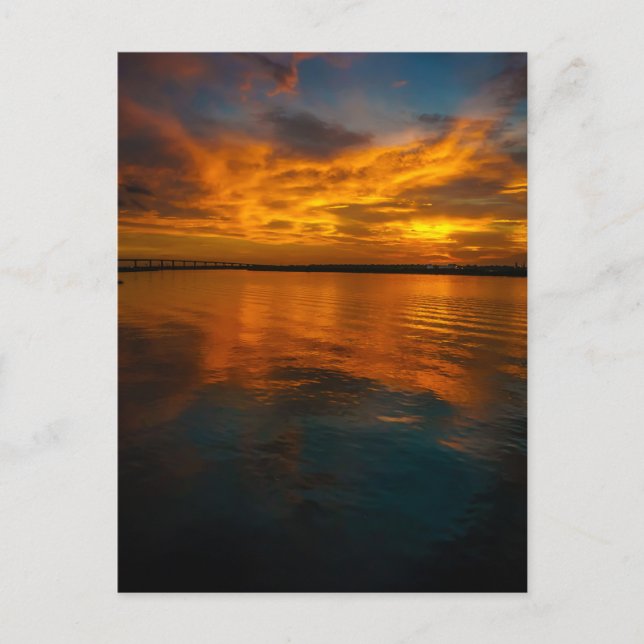 Postal Sunset Lake Charles Louisiana (Anverso)