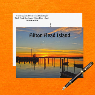Postal Sunset Landing Skull Creek Boathouse Hilton Head