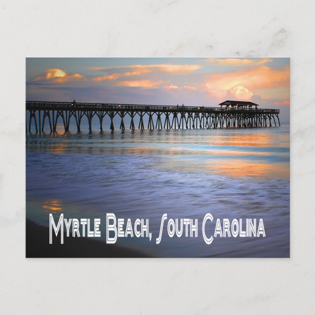 Postal Sunset Myrtle Beach, South Carolina Postcard, Esta (Anverso)