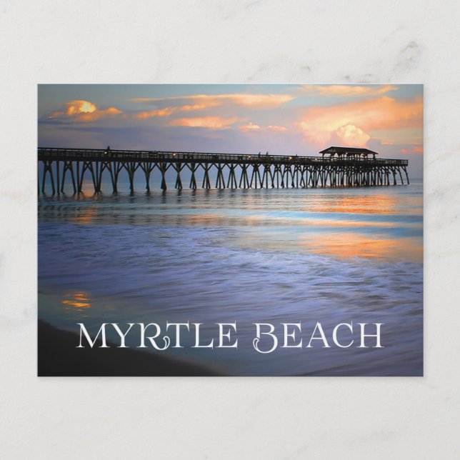 Postal Sunset Myrtle Beach, South Carolina Postcard, Esta (Anverso)